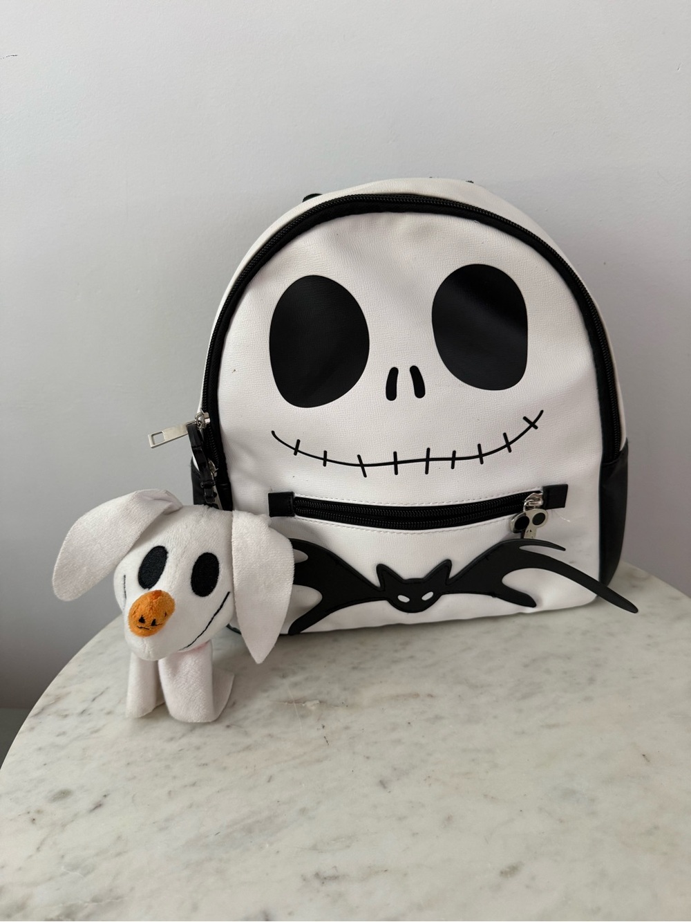 Disney Backpack Jack Skellington Nightmare Before Christmas Mini Bag with Zero